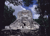 Group D, Temple XX at Chicanna - chicanna mayan ruins,chicanna mayan temple,mayan temple pictures,mayan ruins photos